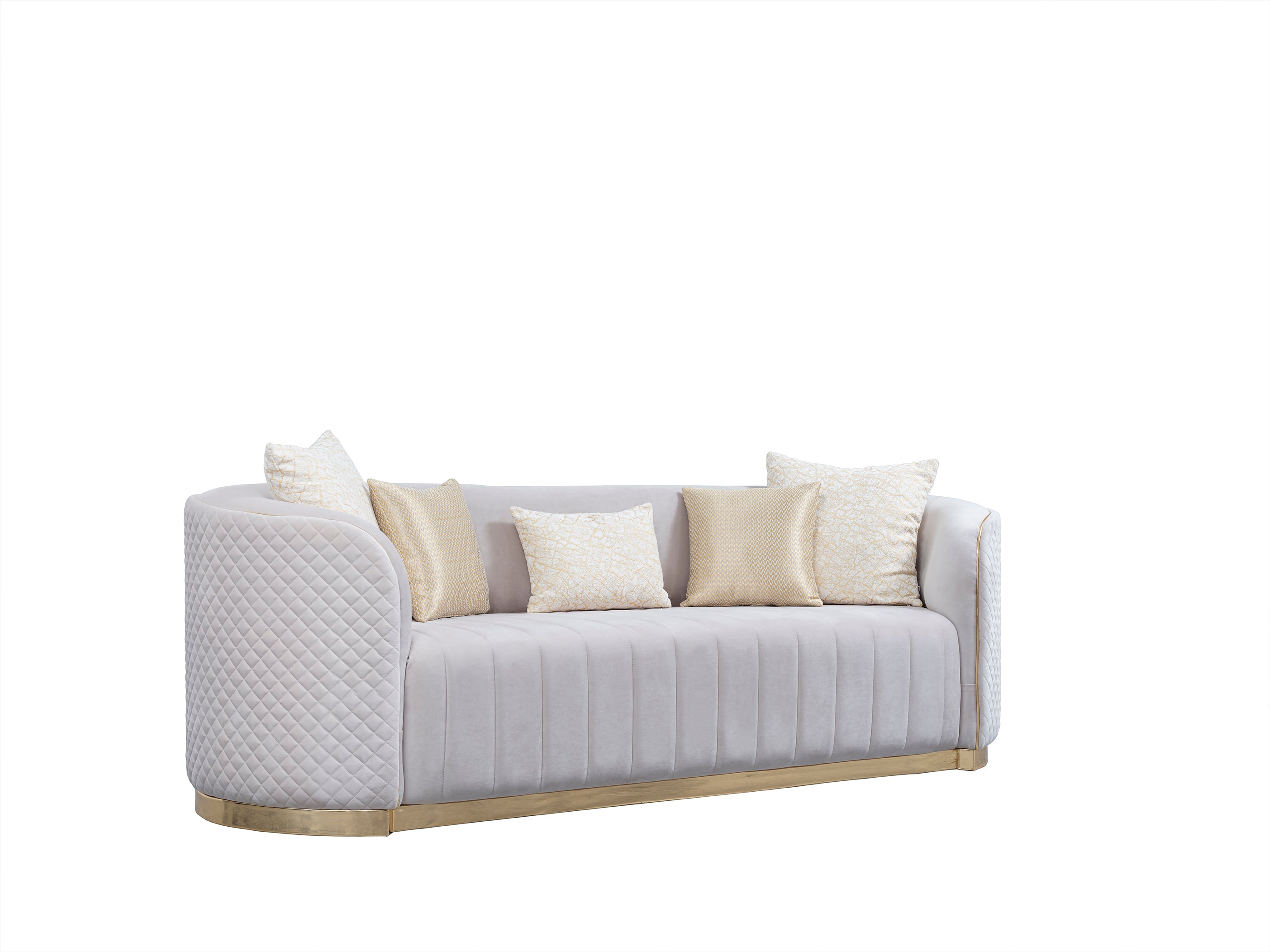 Gusto Sofa ( Max01 Cream/ Gold