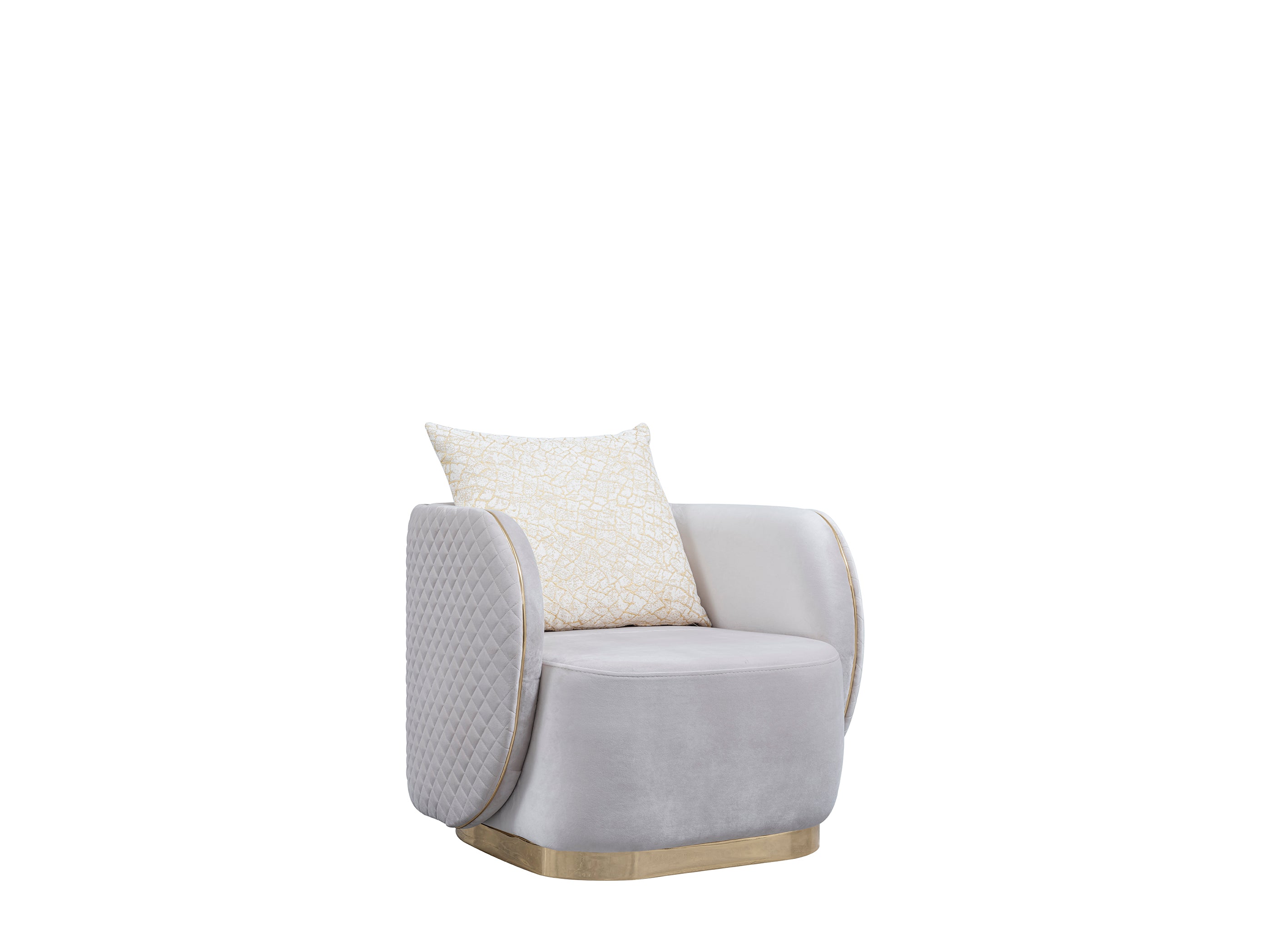 Gusto Sofa ( Max01 Cream/ Gold