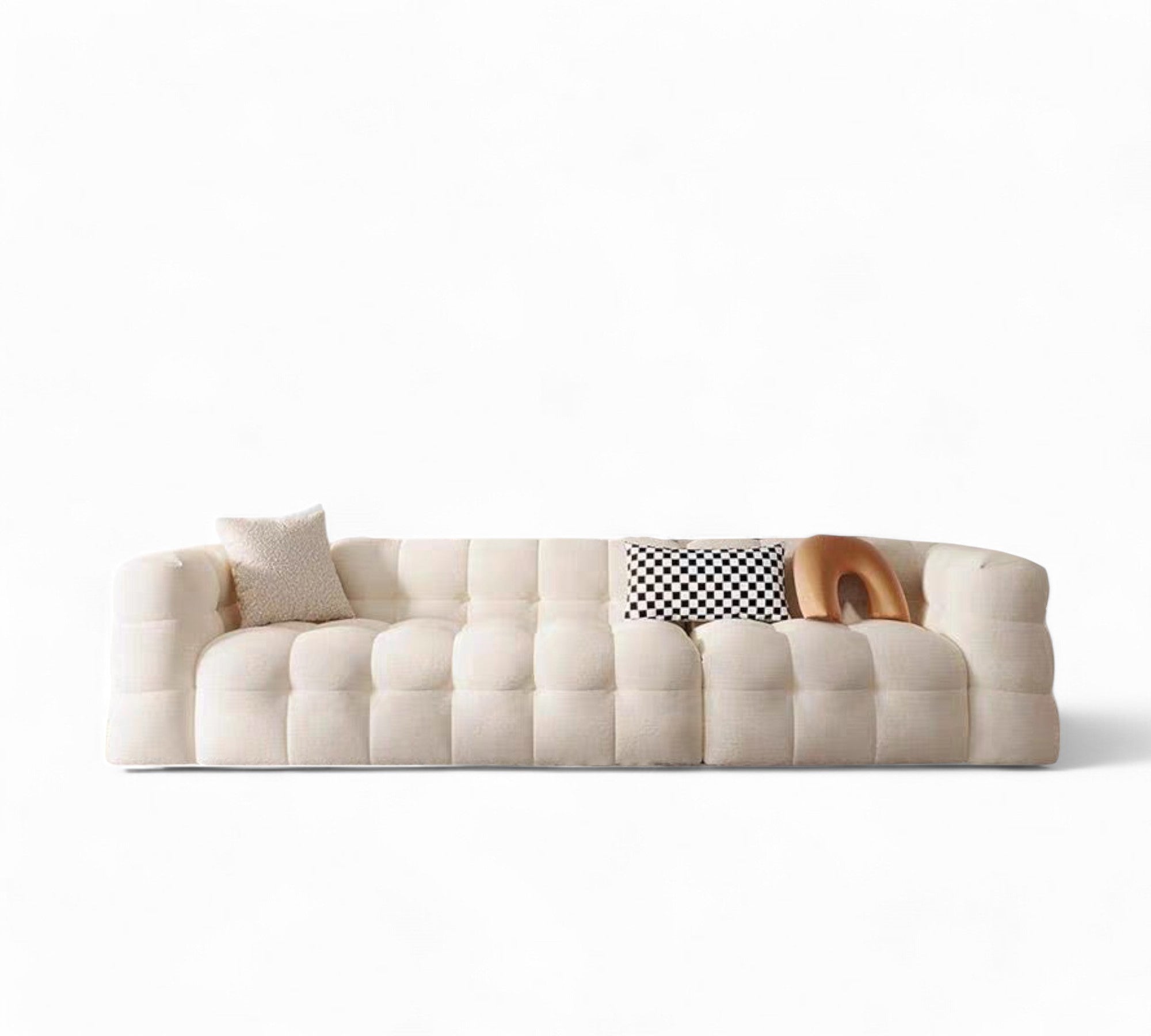 Bela Lamb Wool Cloud Sofa – Cream