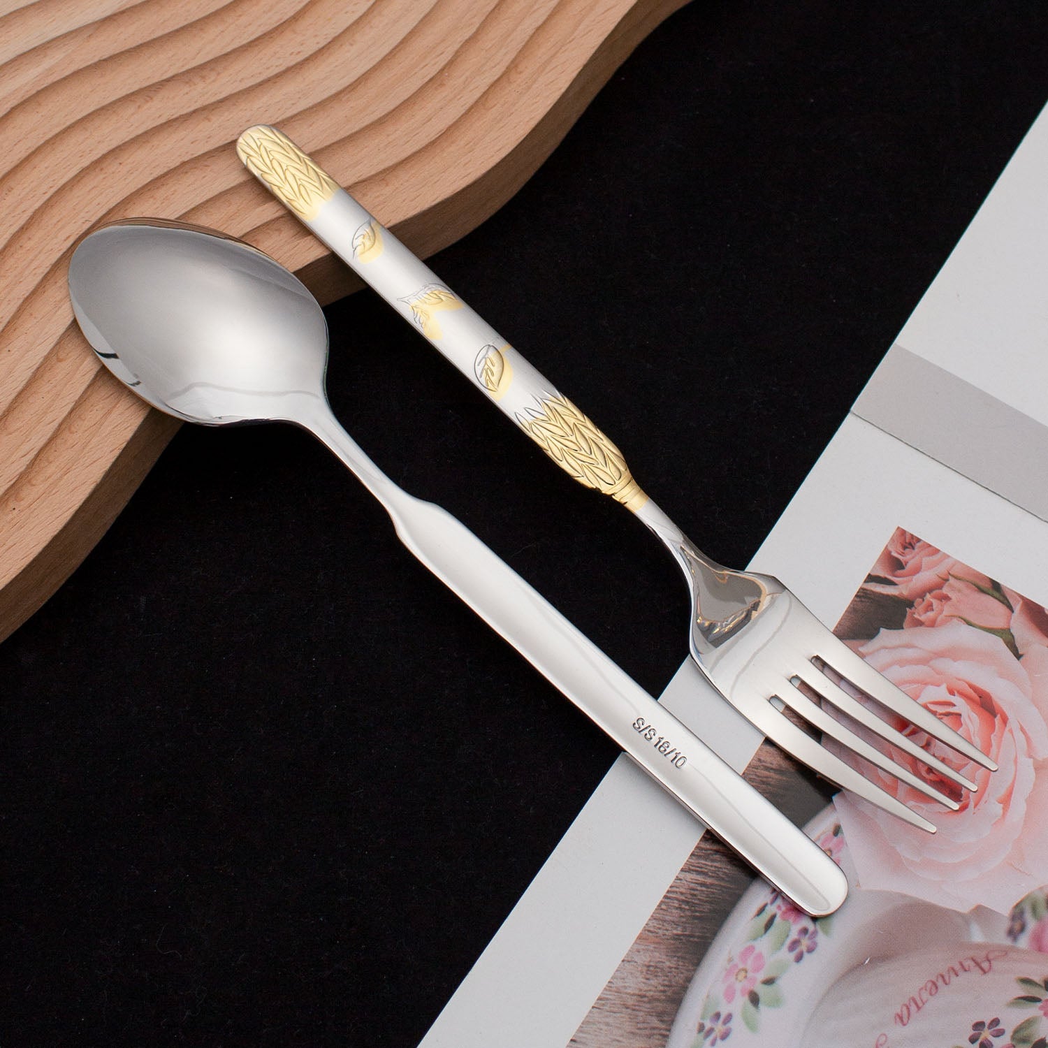 Glara Home leaf Design Cutlery Set – Luxury Meets Functionality