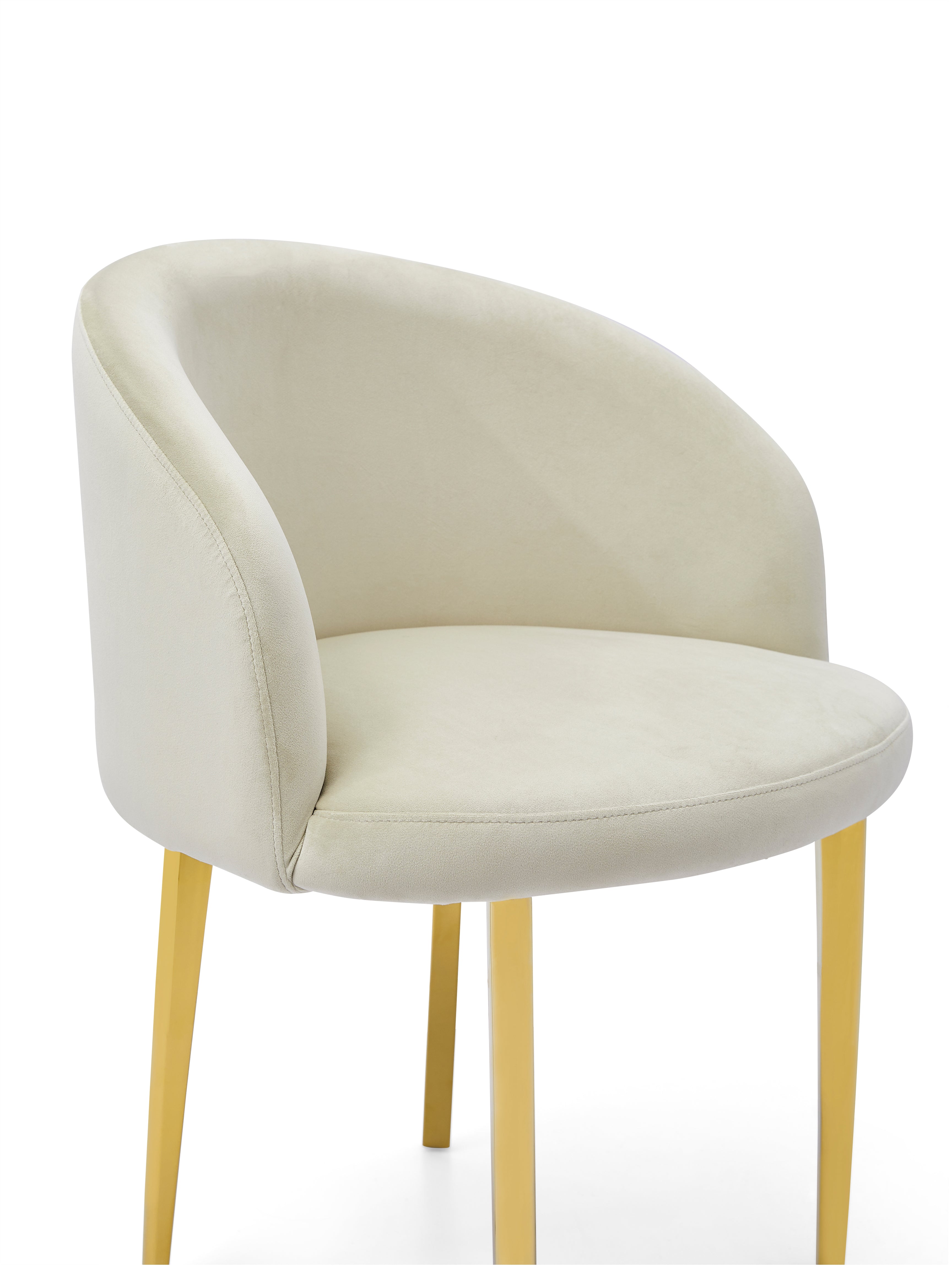 GL1 Dining Chair (Gold Cream) - GLARA HOME