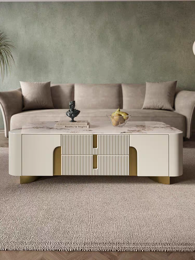 EAWX007 Artus Modern White Coffee Table - GLARA HOME