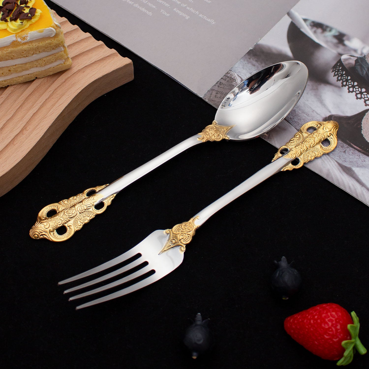 Royal Heritage Gold Flatware Set