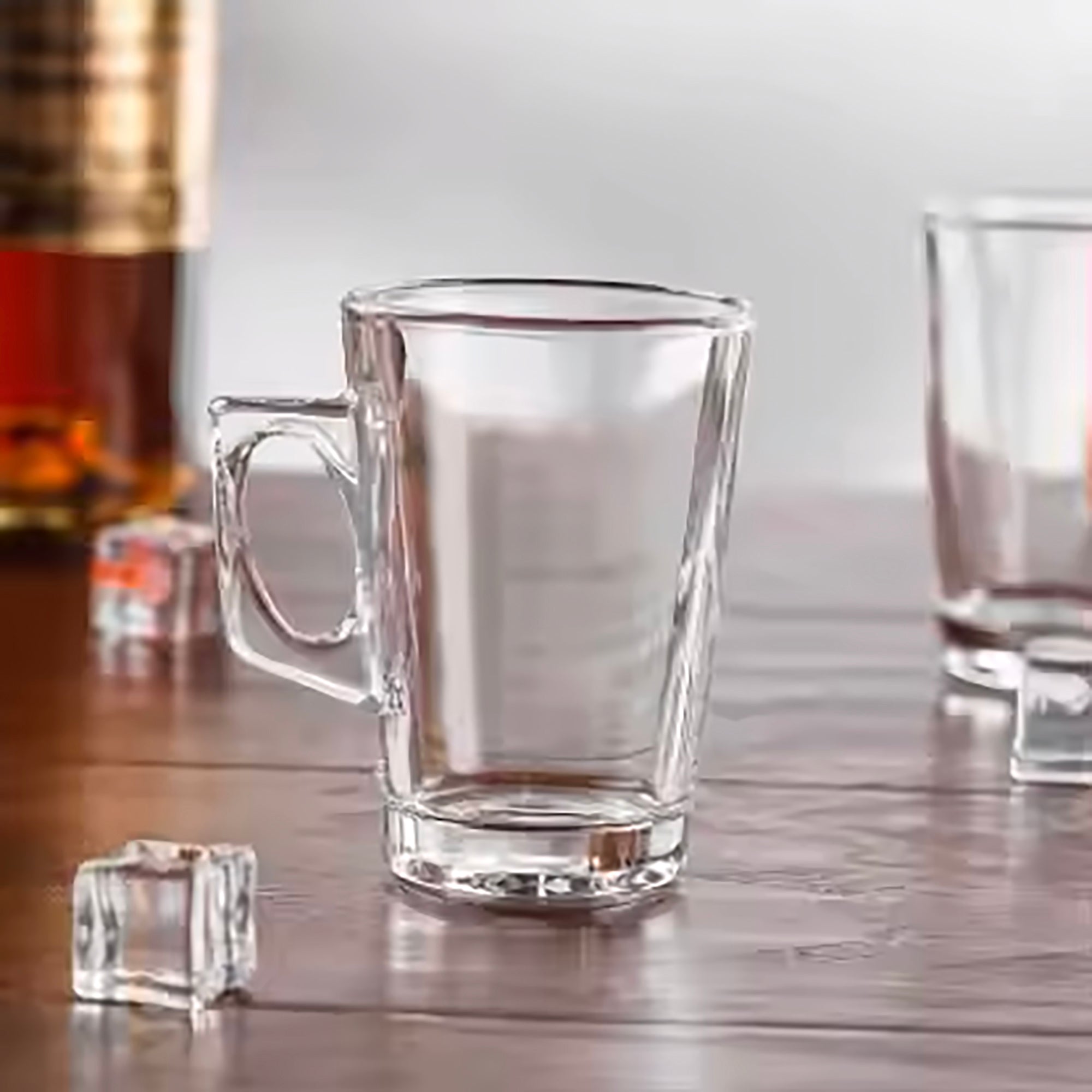 Minimalist 160ml Clear Glass Mug – Elegant & Versatile Design 6 PCS Per Box (RTL-15)