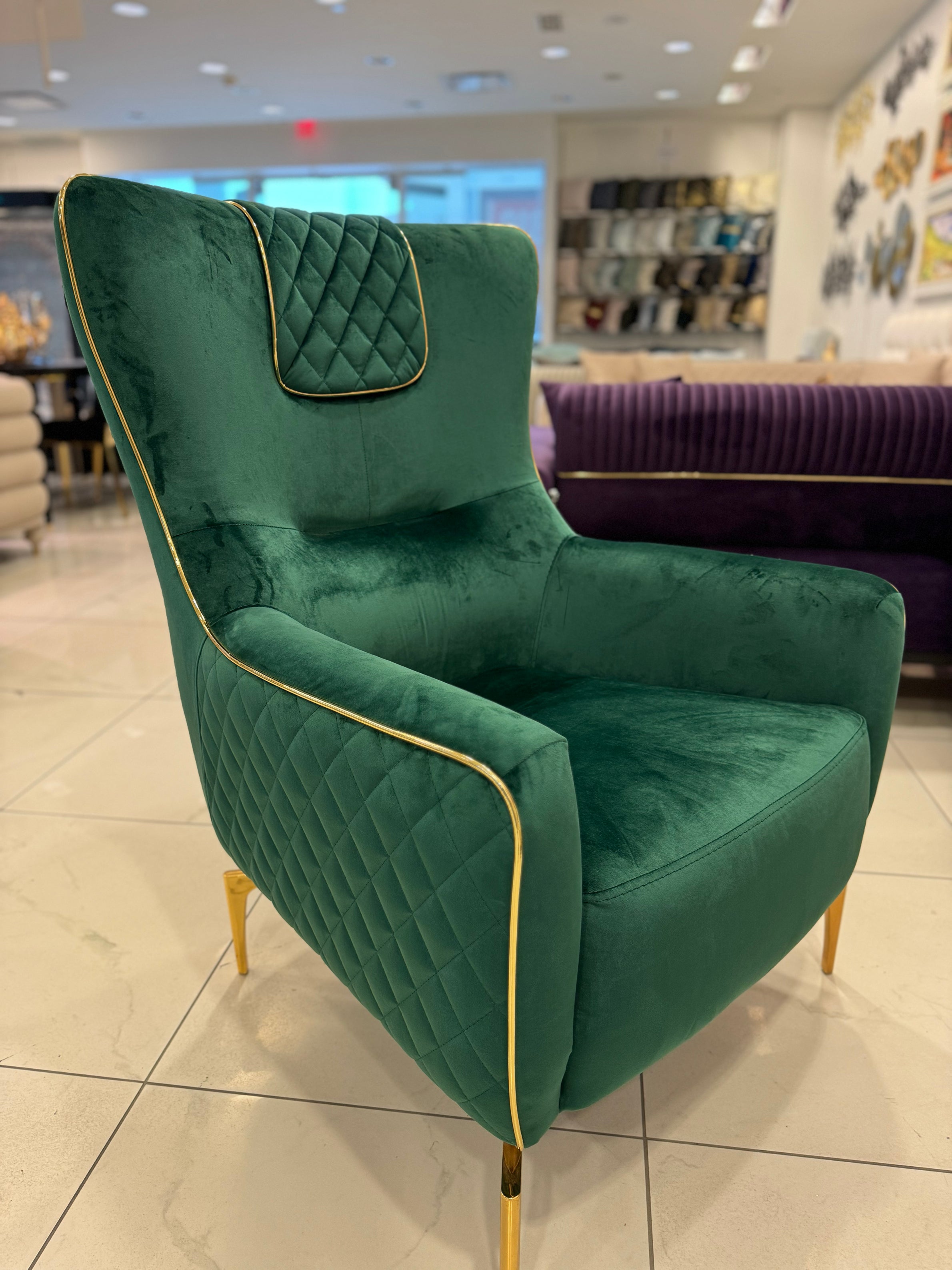 Casa Accent Chair ( Soft1000 Gold )