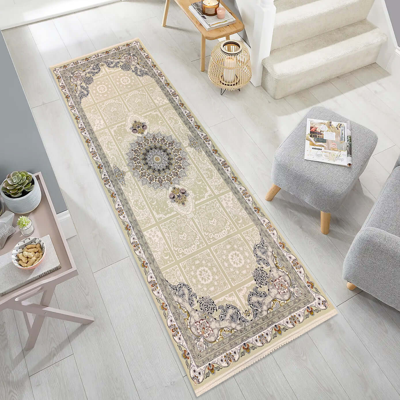 Avin 1200 Reed Runner Rug - GLARA HOME