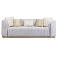 Gusto Softa Set, Creamy off white sofa. Modern sofa