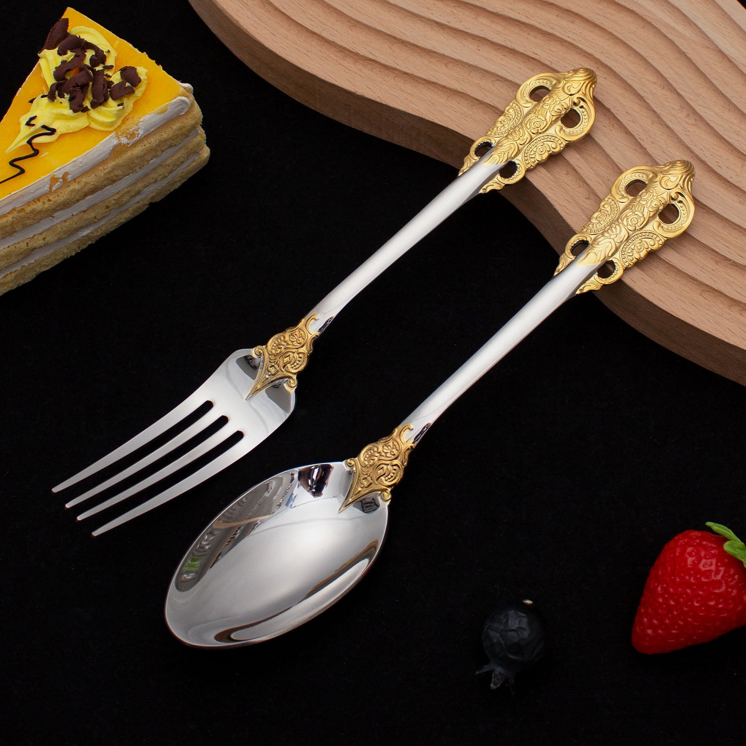 Royal Heritage Gold Flatware Set