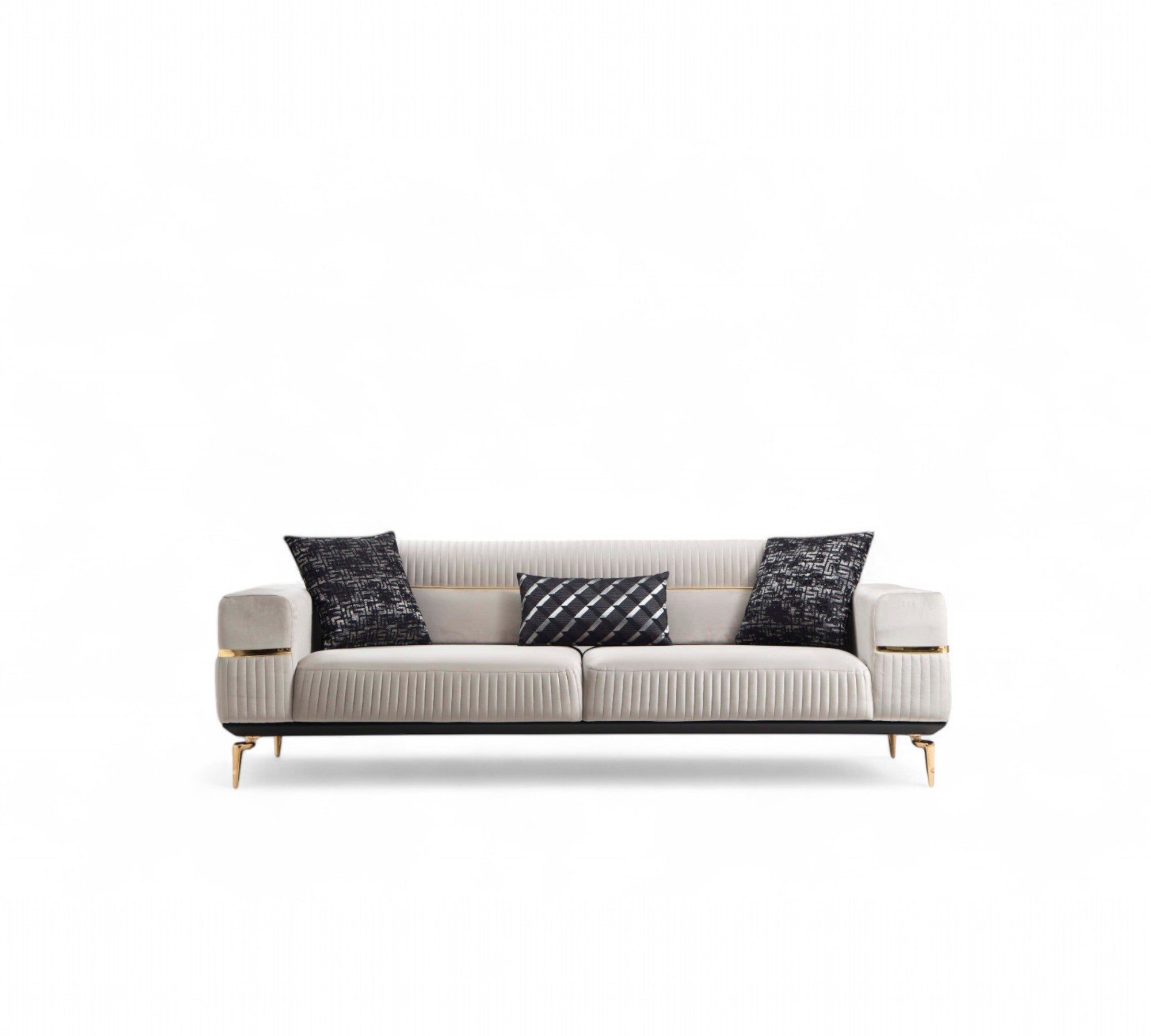 Boss Sofa ( Max17 Grey/ Gold )