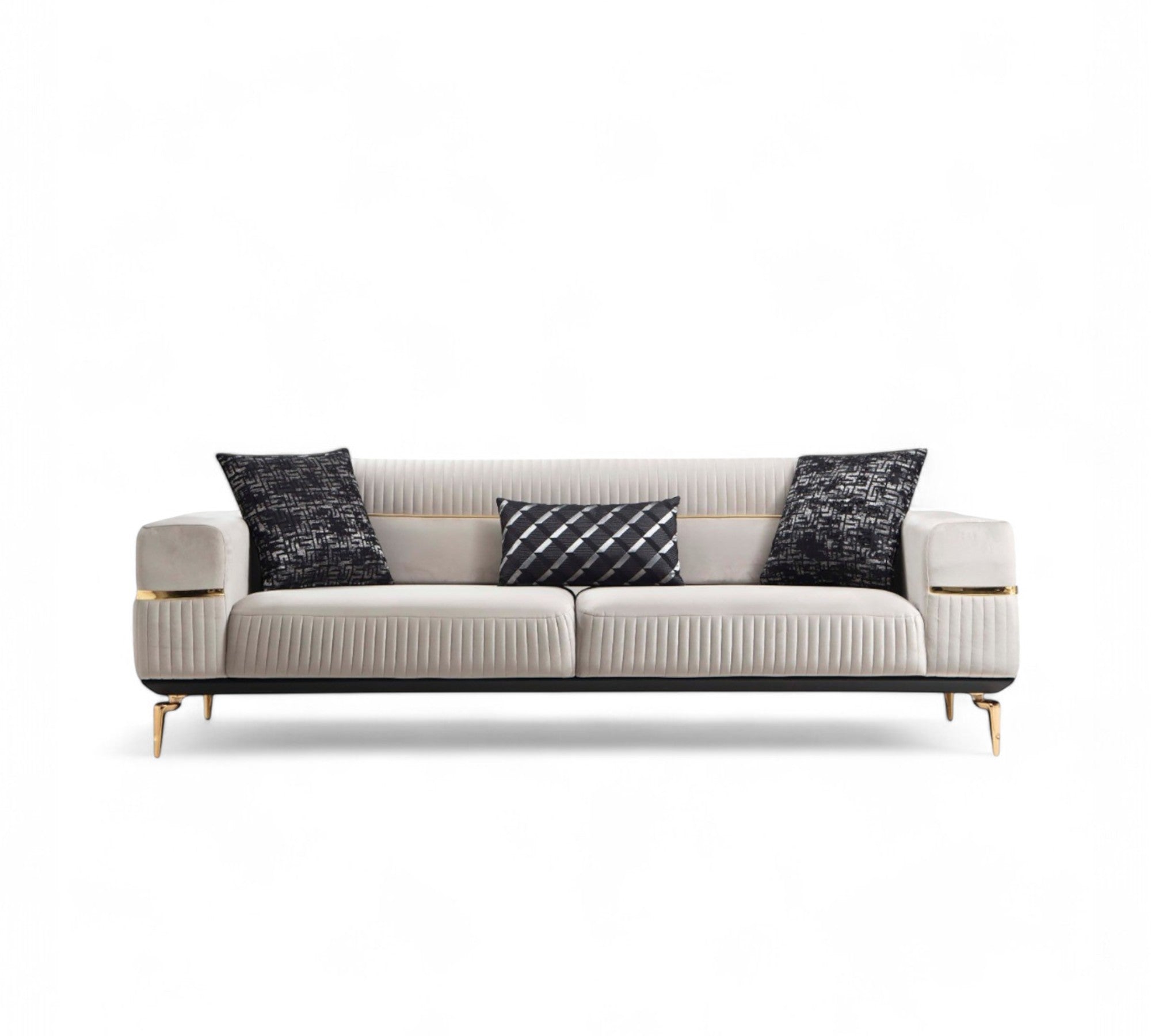 Boss Sofa ( Max17 Grey/ Gold )