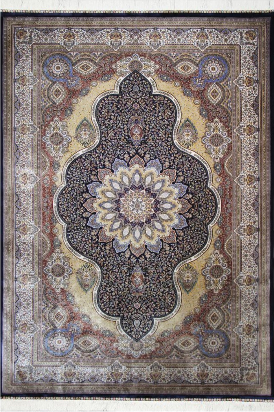 G217 Silk Rug - GLARA HOME