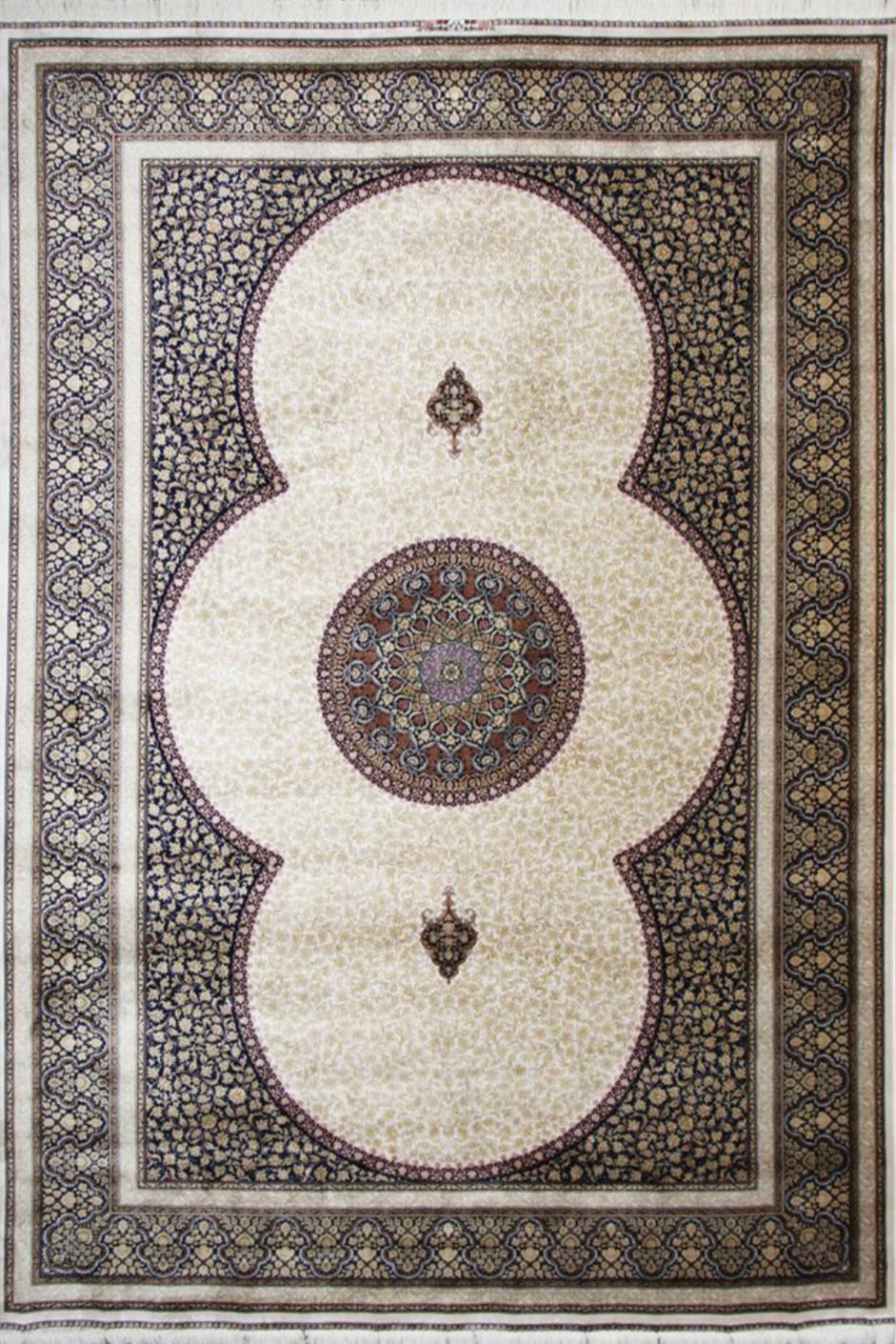 G238 Silk Rug - GLARA HOME