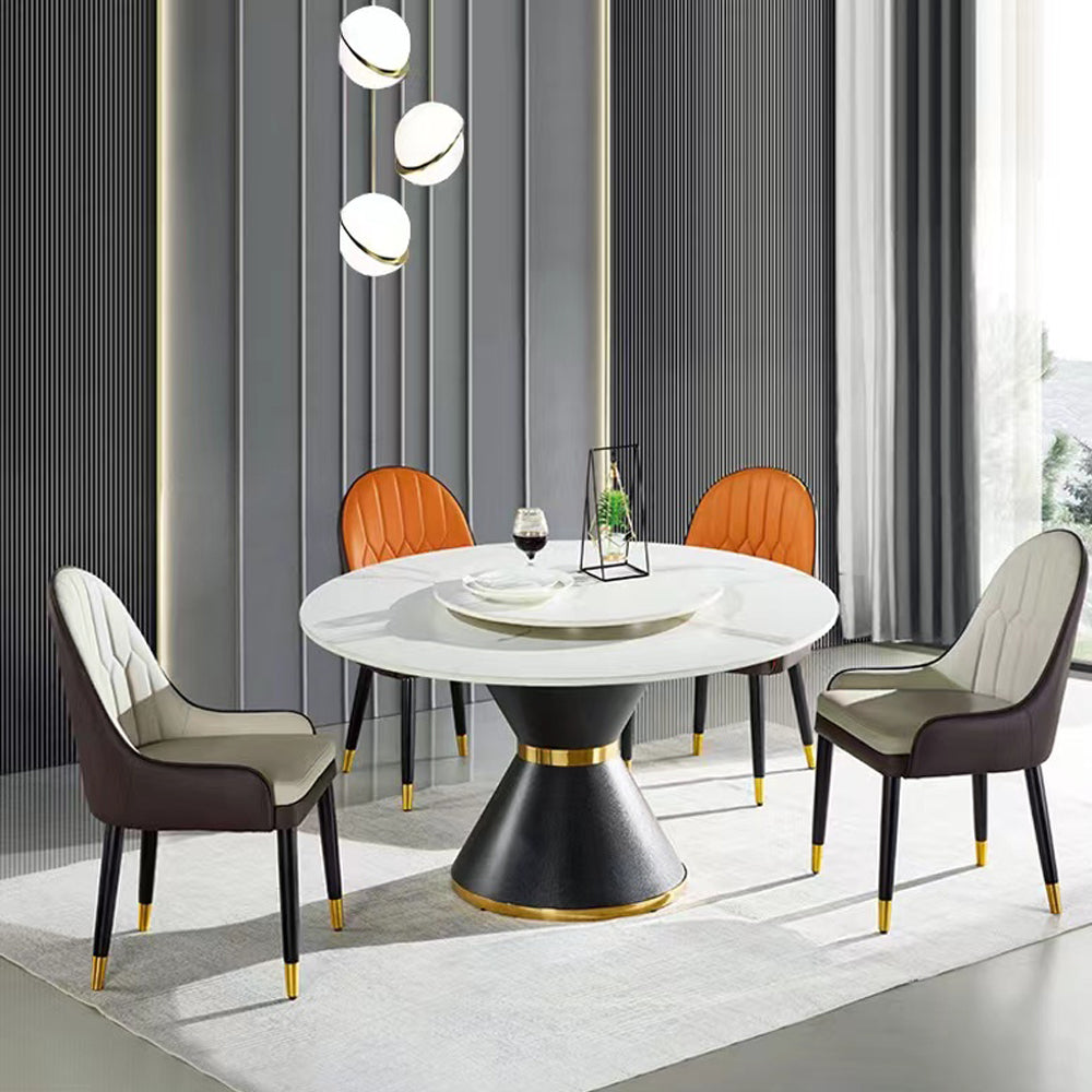NA017 Slate Carbon Round Dining Table