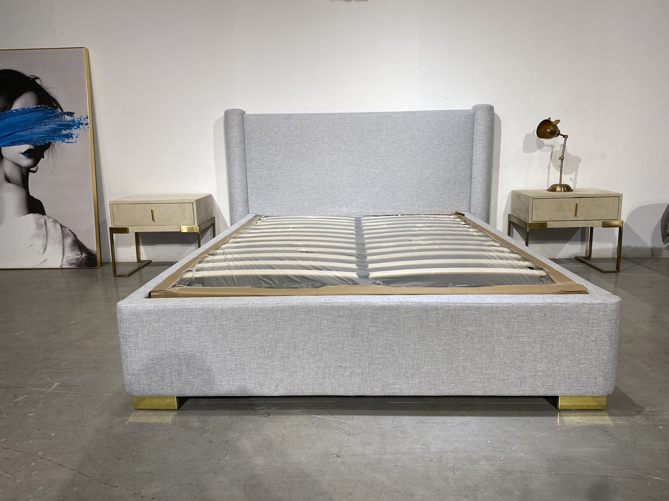 sleek and luxury bed frame