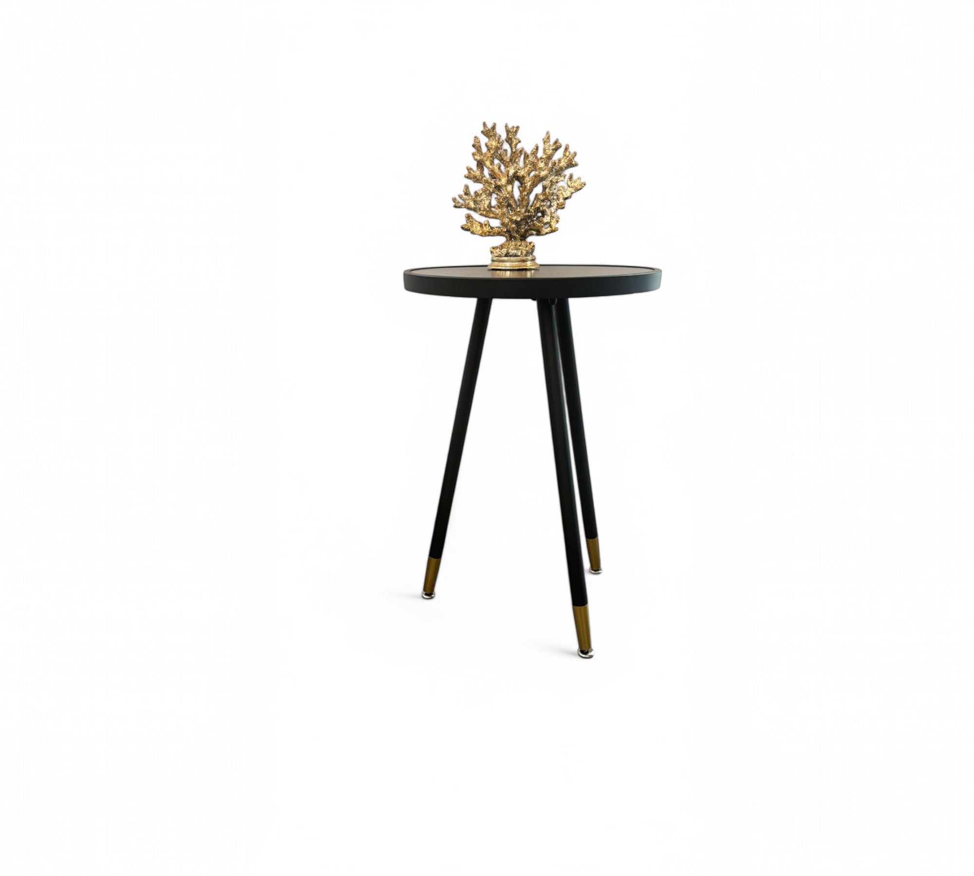 Nova Luxe Black & Gold Side Table