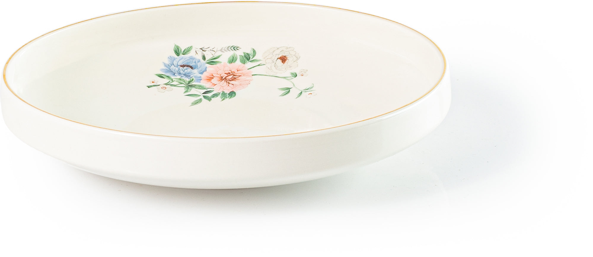 Bloom 26-Pieces Bone China Dinner Set – 24K Gold Rim & Floral Charm (SD-264)