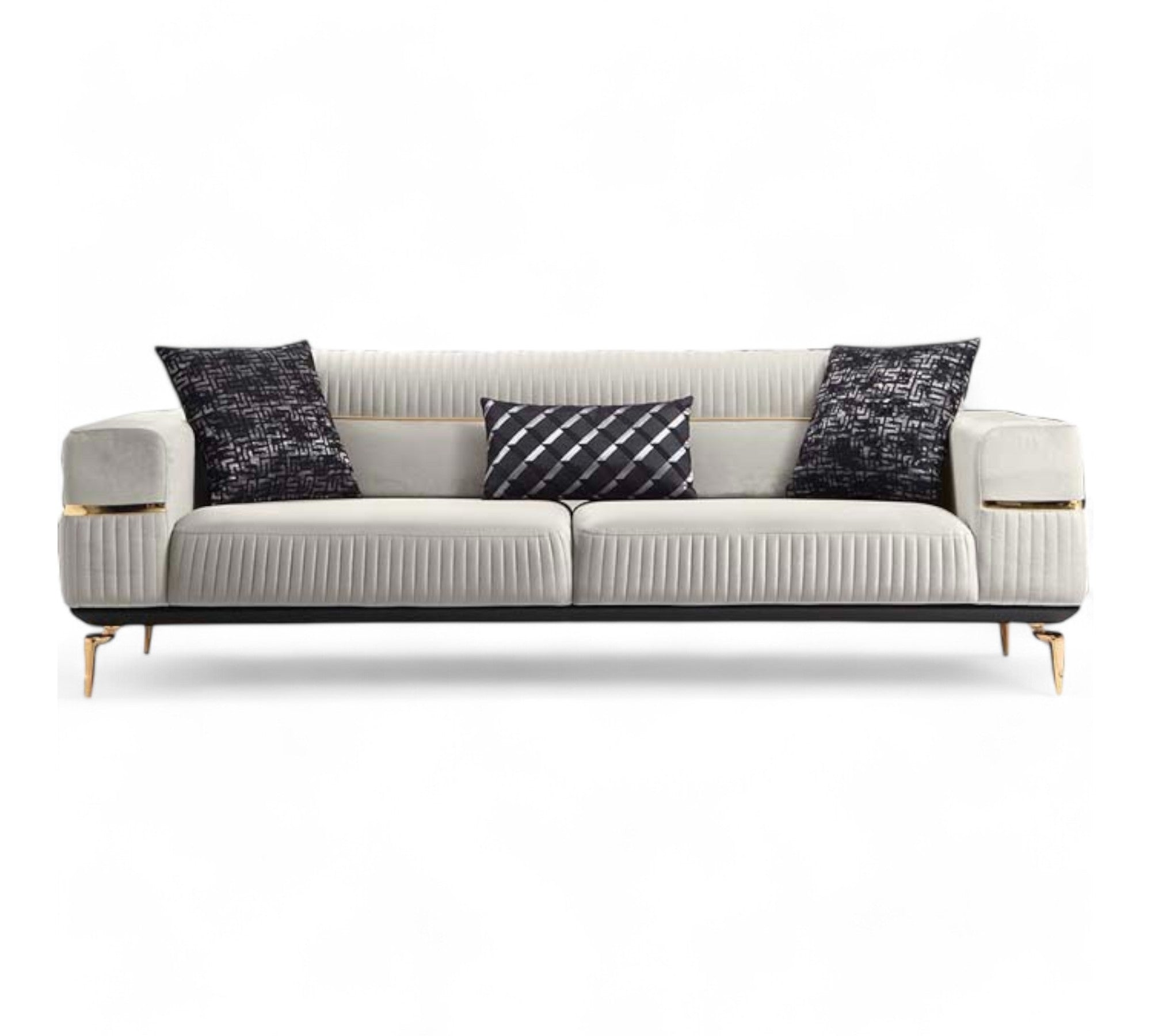 Boss Sofa ( Max04 Grey/ Gold