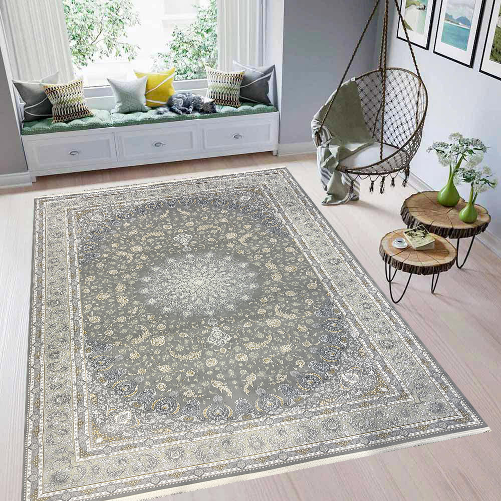 Isfahan L Grey 1200 Reed Persian Rug