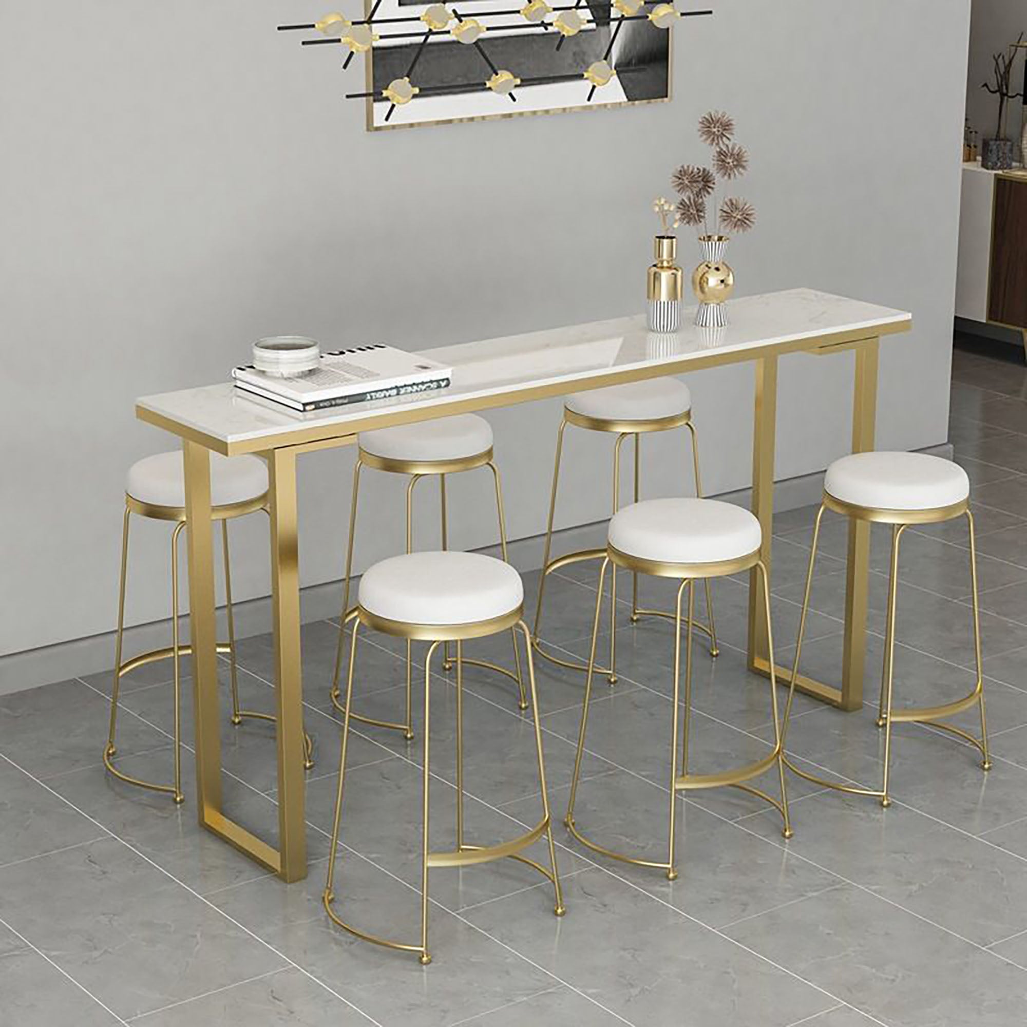 GoldAura Bar Stool