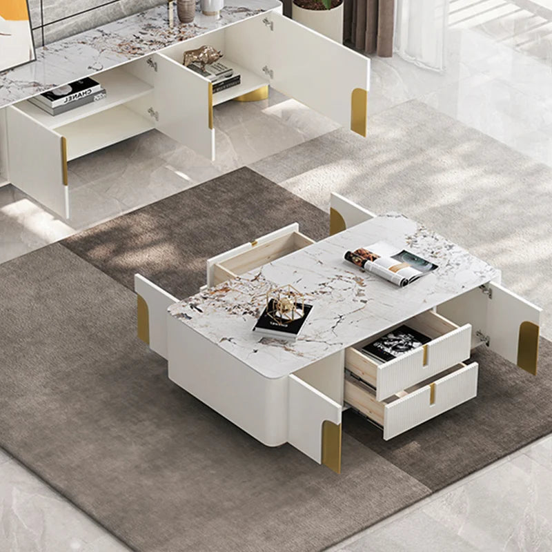 EAWX007 Artus Modern White Coffee Table - GLARA HOME