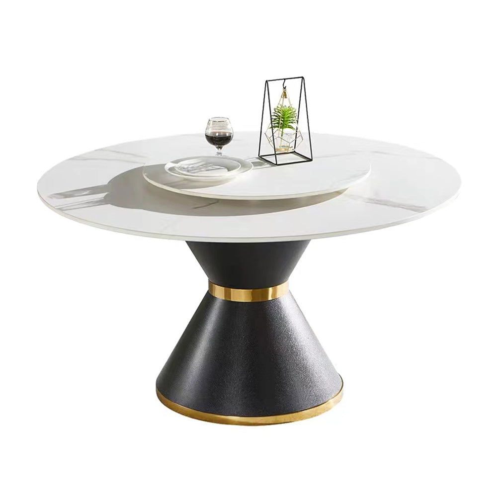 NA017 Slate Carbon Round Dining Table
