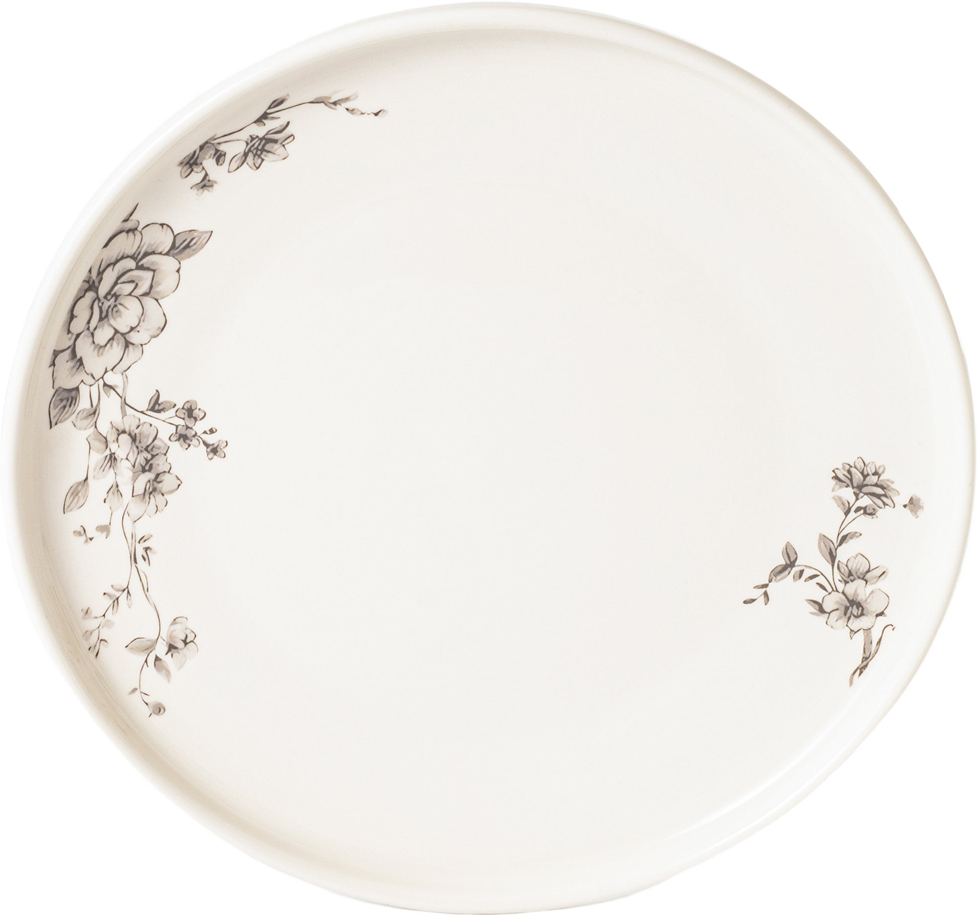 Timeless Grey Floral 26-Pieces Bone China Dinner Set – Modern Elegance (SD-262)