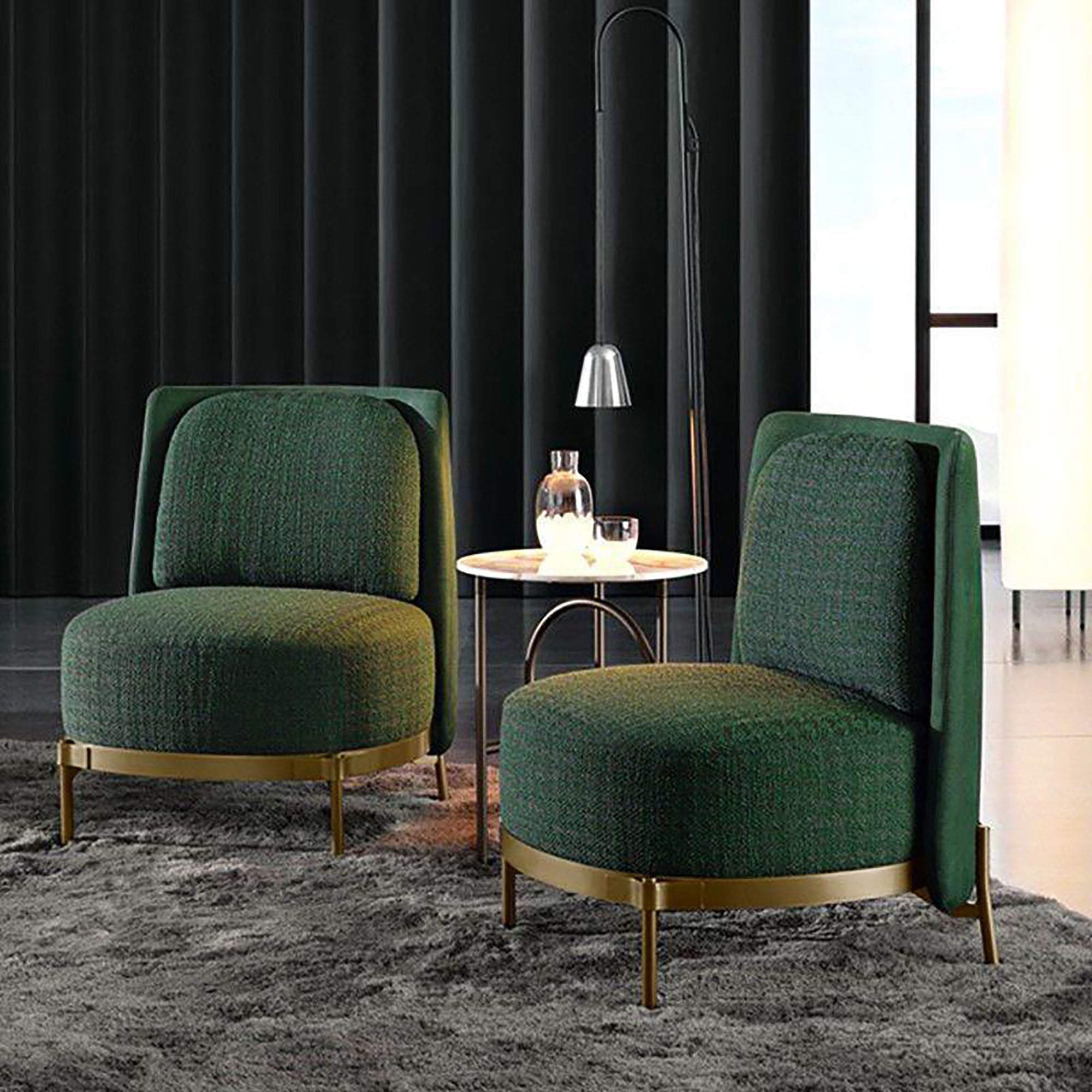 Emerald Luxe Accent Chair