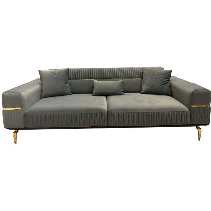 Boss Sofa ( Max18 Grey/ Gold )