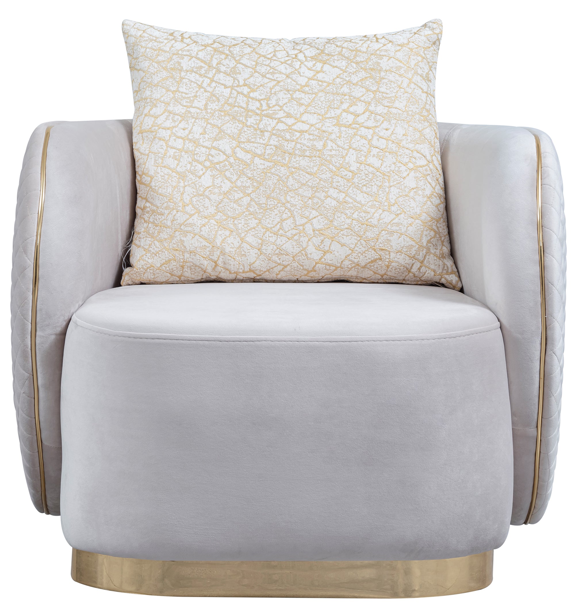 Gusto Sofa ( Max01 Cream/ Gold