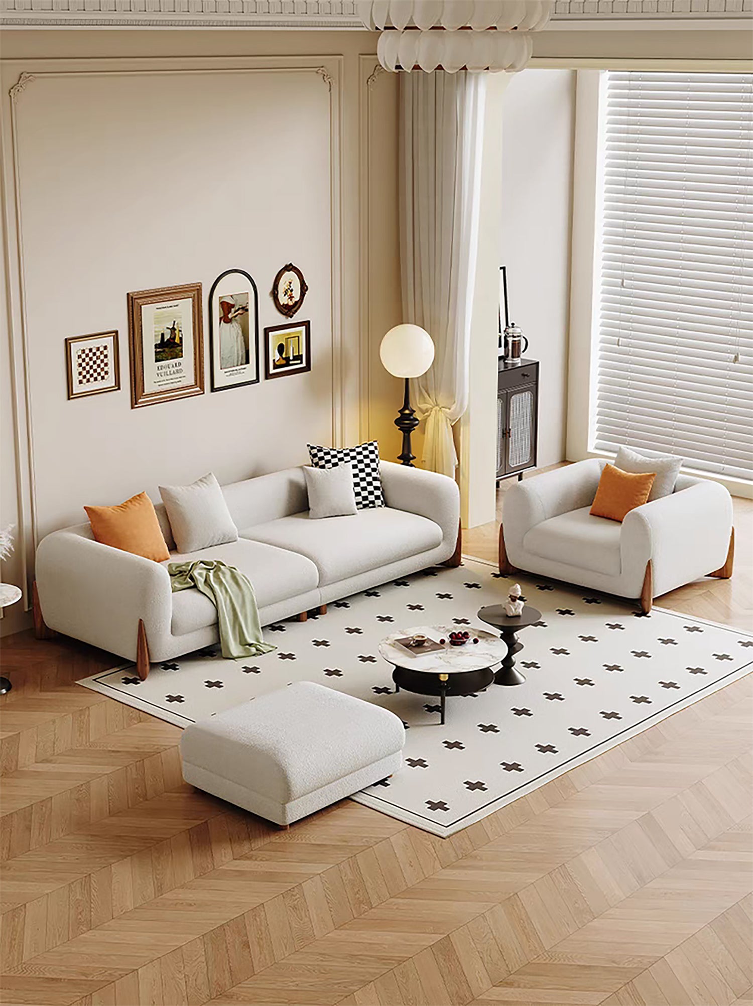 Haven Sofa Set – Cream Lambswool