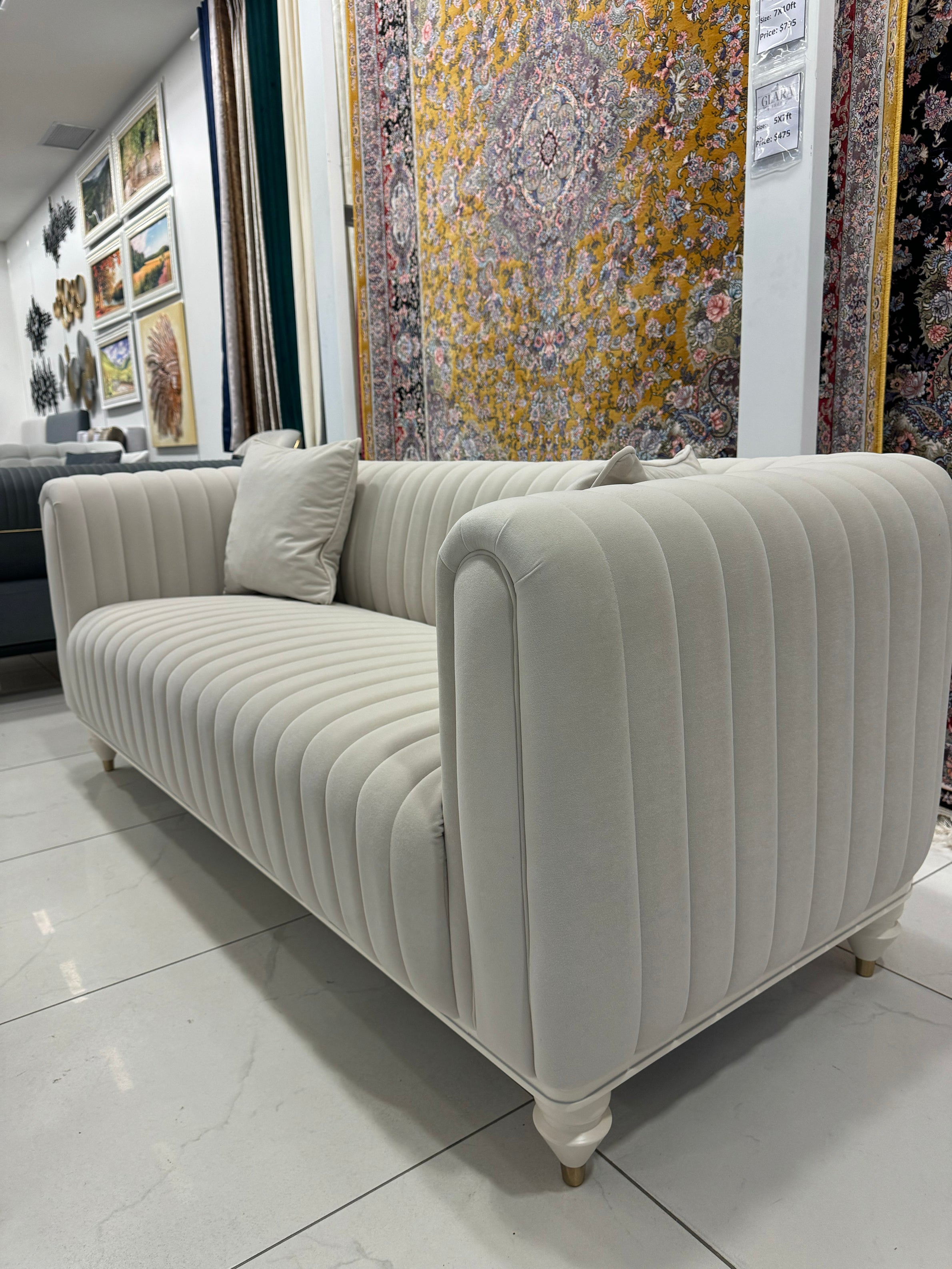 Inci LoveSeat (Anka01 Cream )