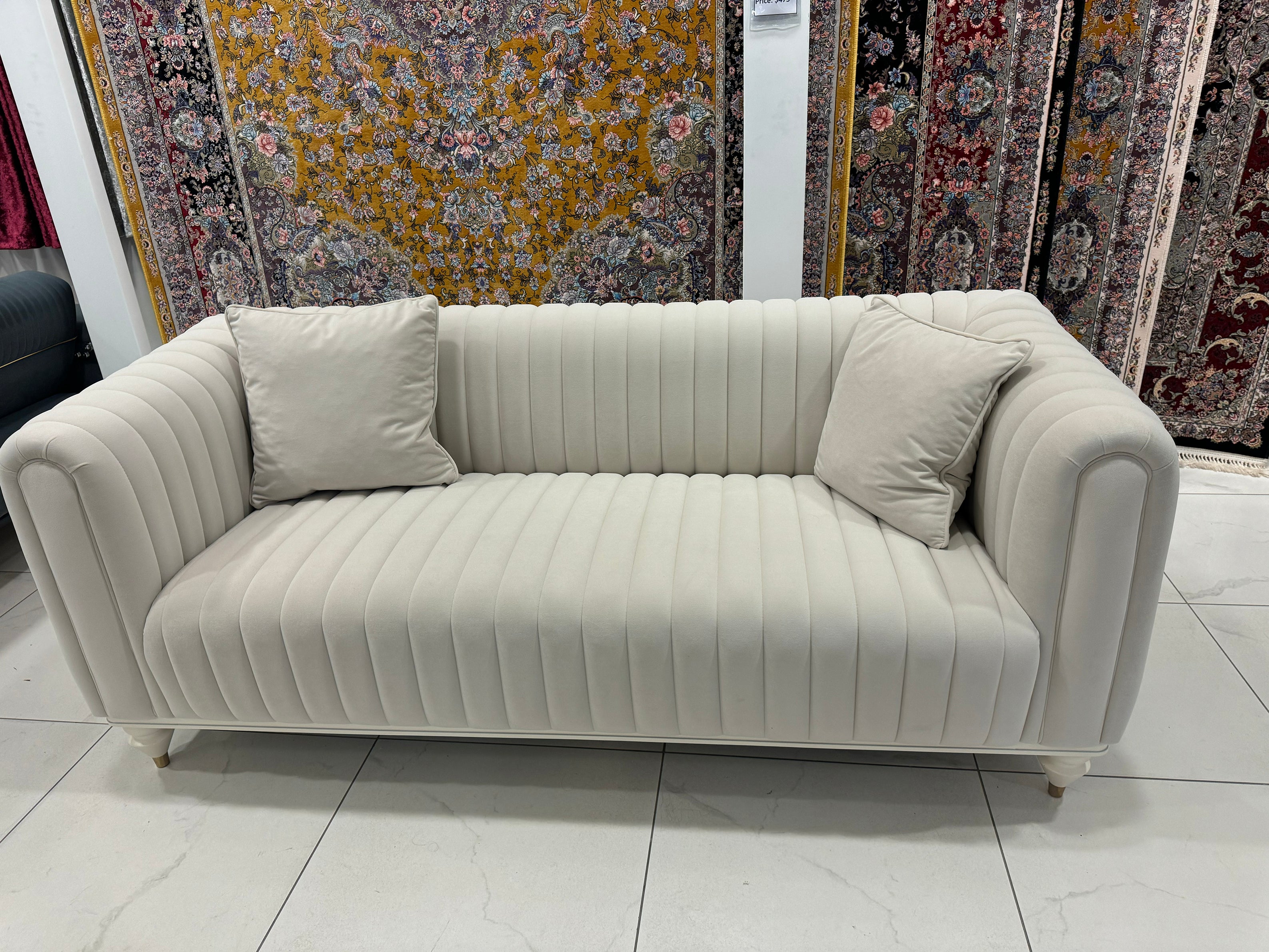 Inci LoveSeat (Anka01 Cream )