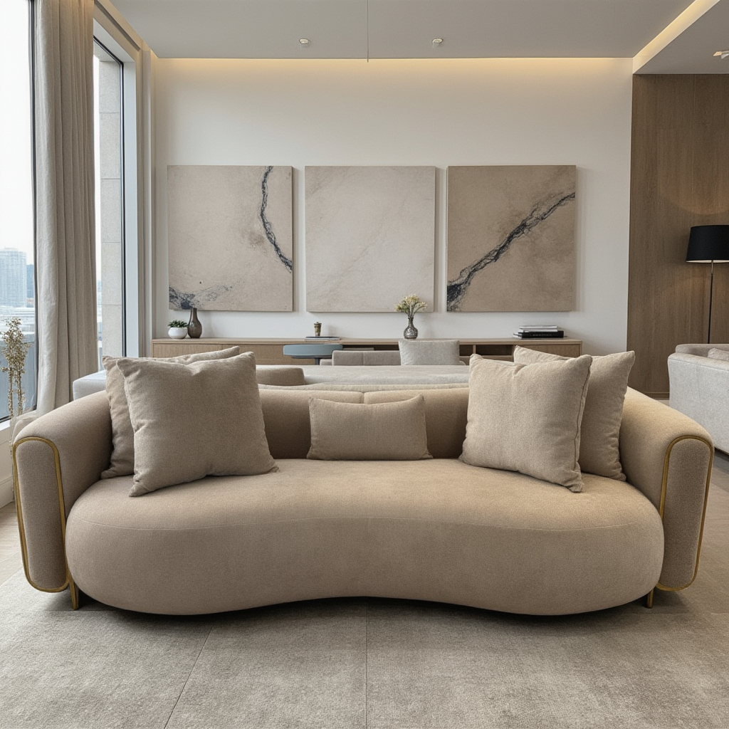 Tokyo Sofa ( Aura04 beige Gold )