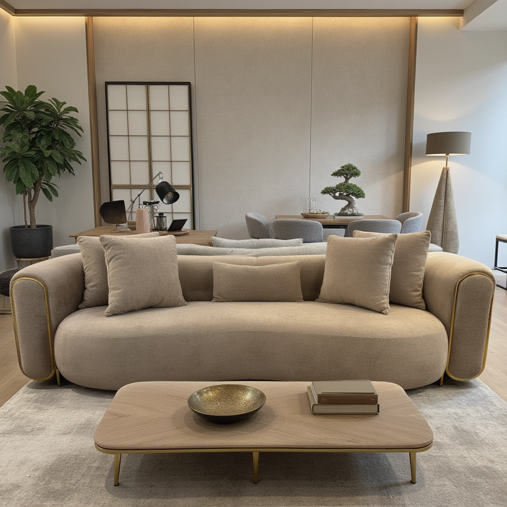 Tokyo Sofa ( Aura04 beige Gold )