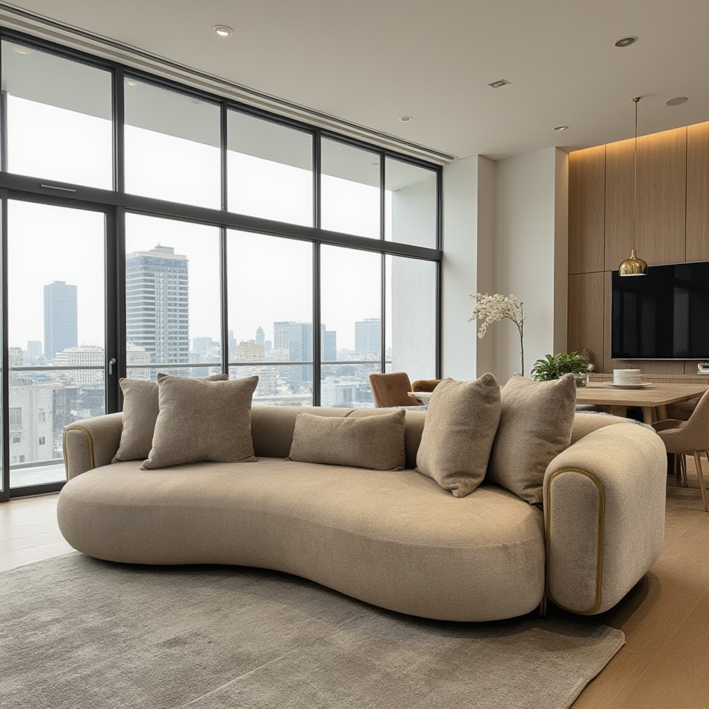 Tokyo Sofa ( Aura04 beige Gold )