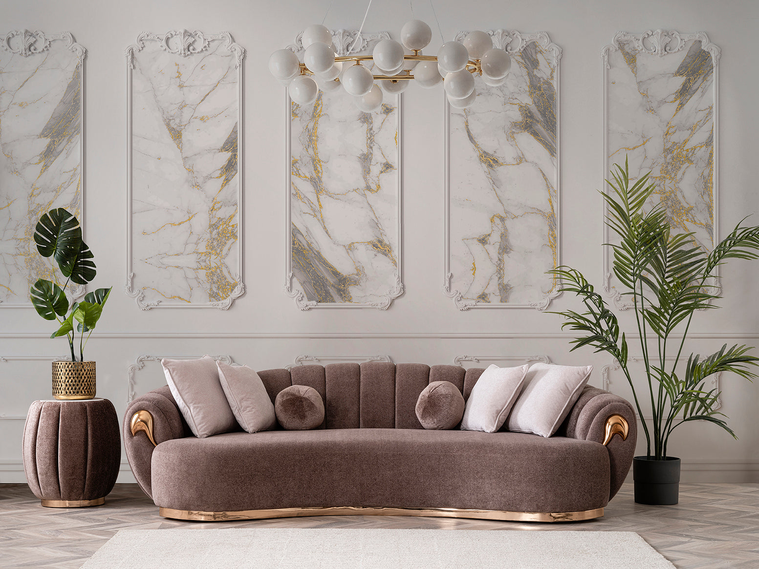 Prada Sofa ( Aura05 Brown/ Rose Gold )