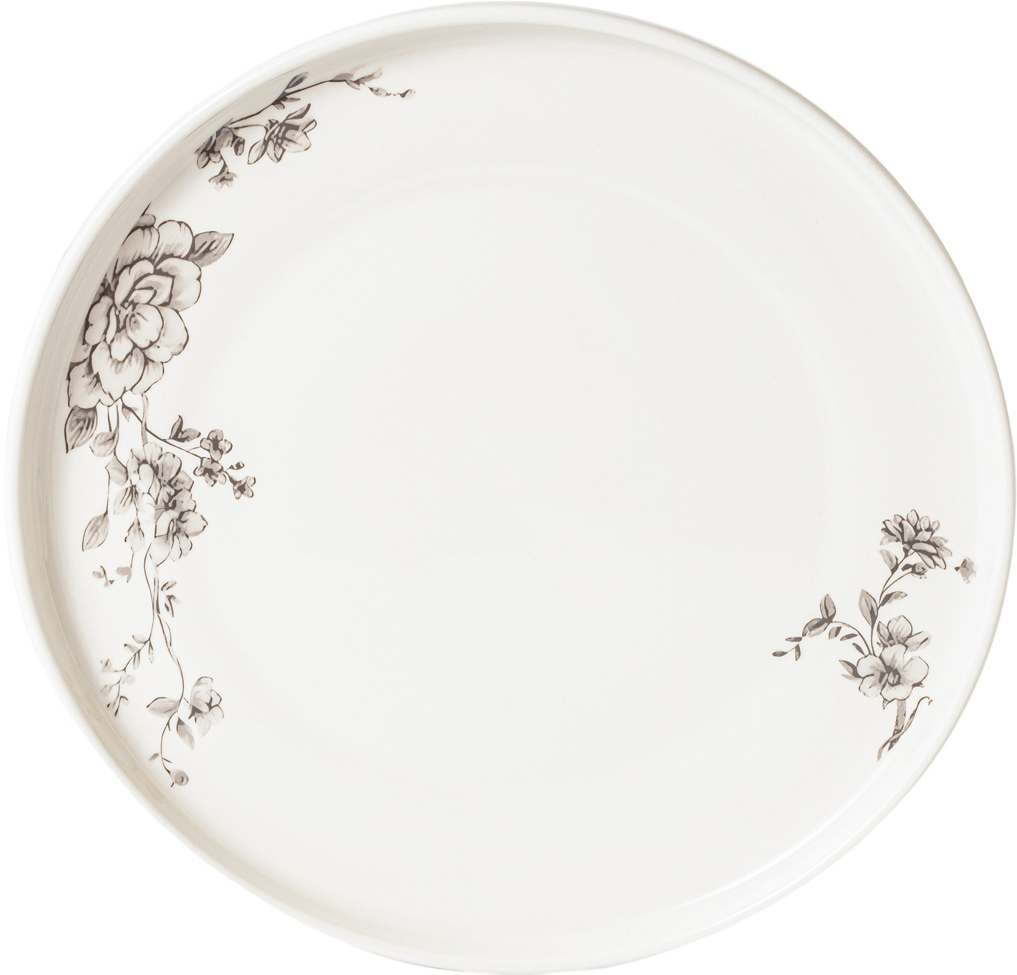 Timeless Grey Floral 26-Pieces Bone China Dinner Set – Modern Elegance (SD-262)