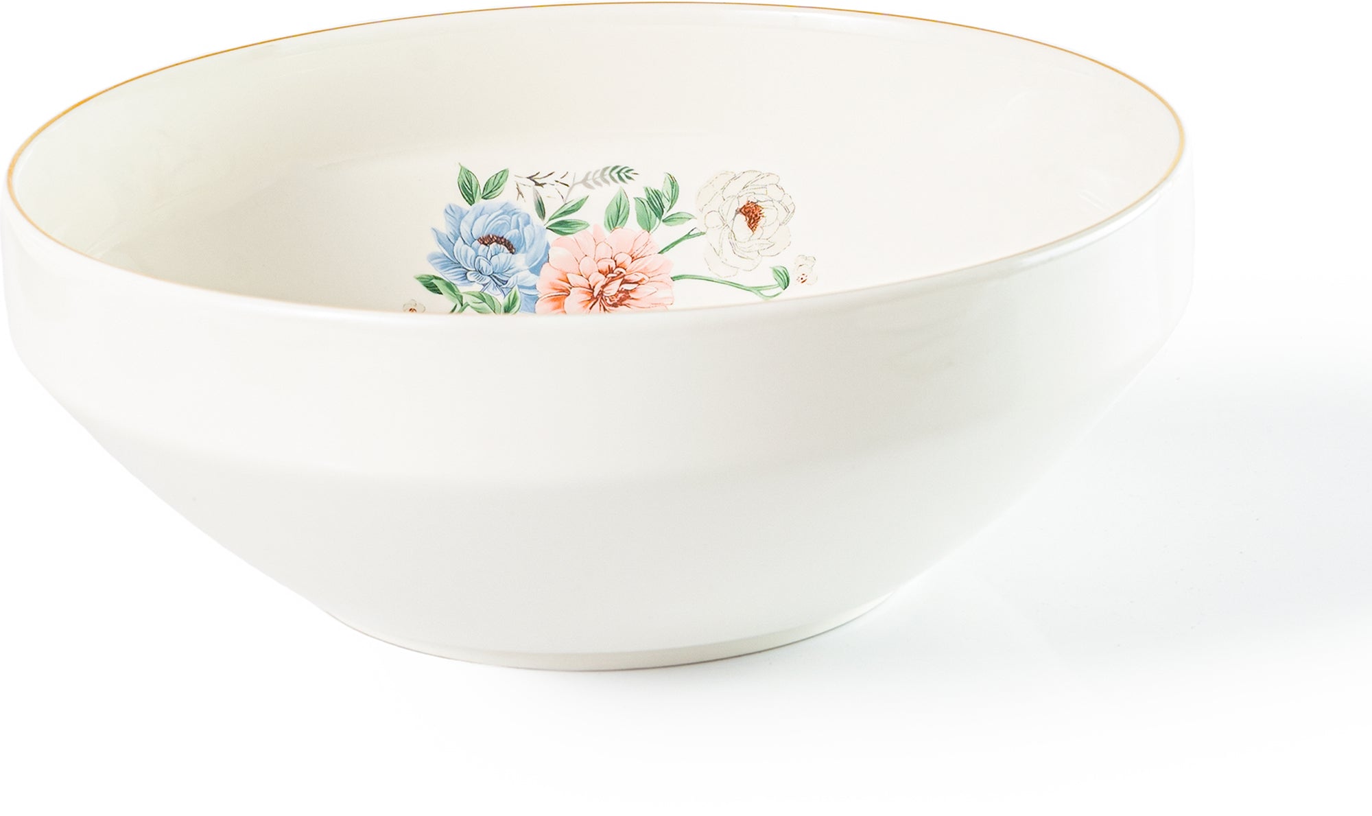 Bloom 26-Pieces Bone China Dinner Set – 24K Gold Rim & Floral Charm (SD-264)