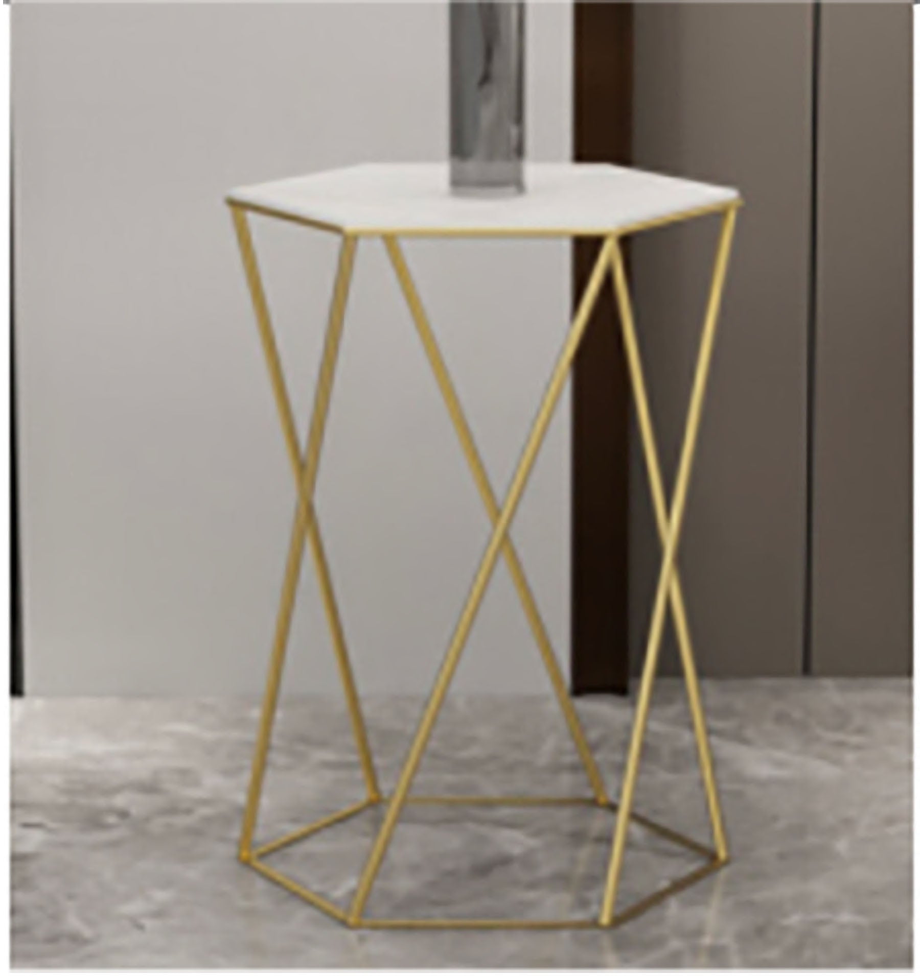 Astra Luxe Gold Side Table