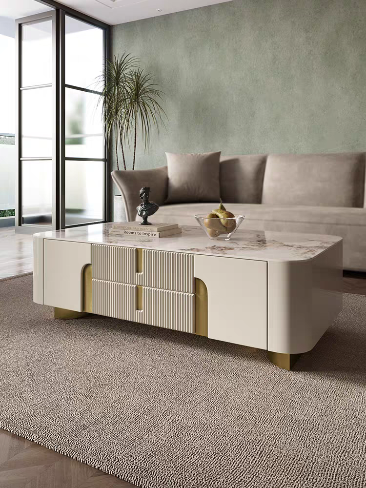 EAWX007 Artus Modern White Coffee Table - GLARA HOME